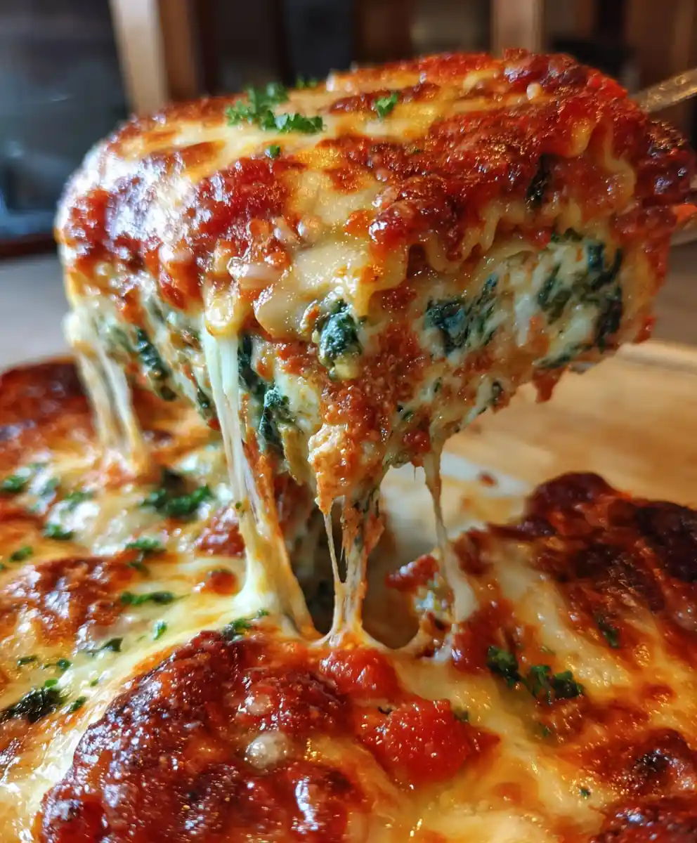 spinach lasagna recipe Tomato Basil Layers With Ricotta Clouds