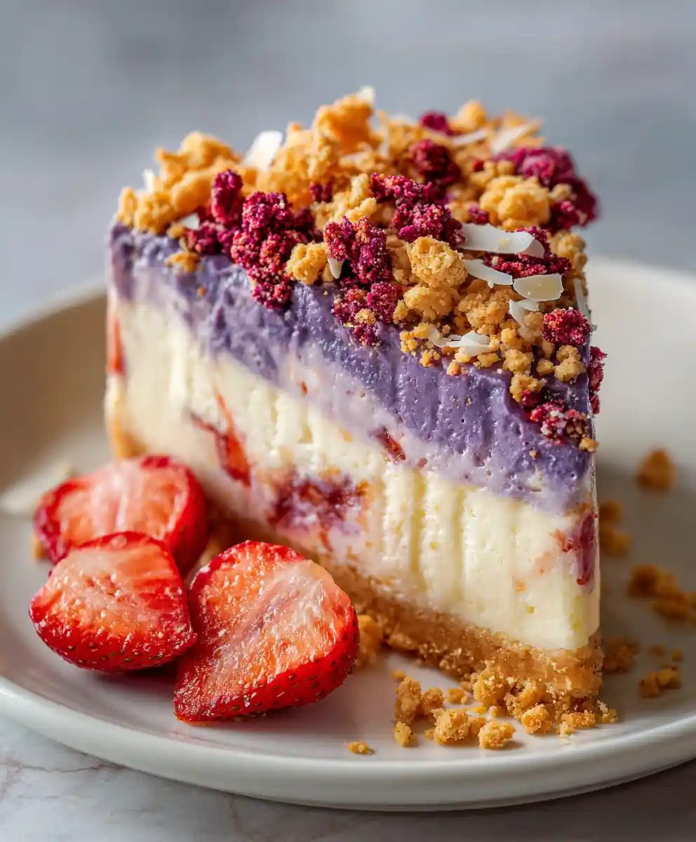strawberry crunch cheesecake recipe