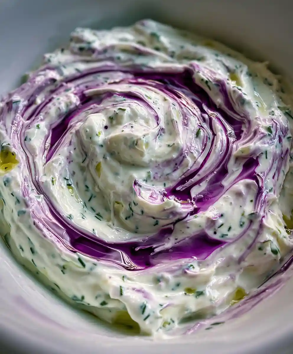 tzatziki recipe Cucumber Mint Dip With Purple Olive Oil