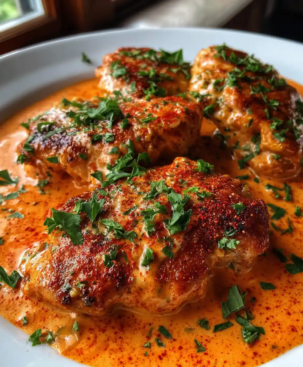 creamy garlic chicken recipe