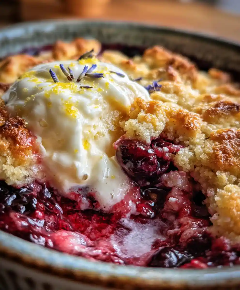 mixed berry cobbler recipe