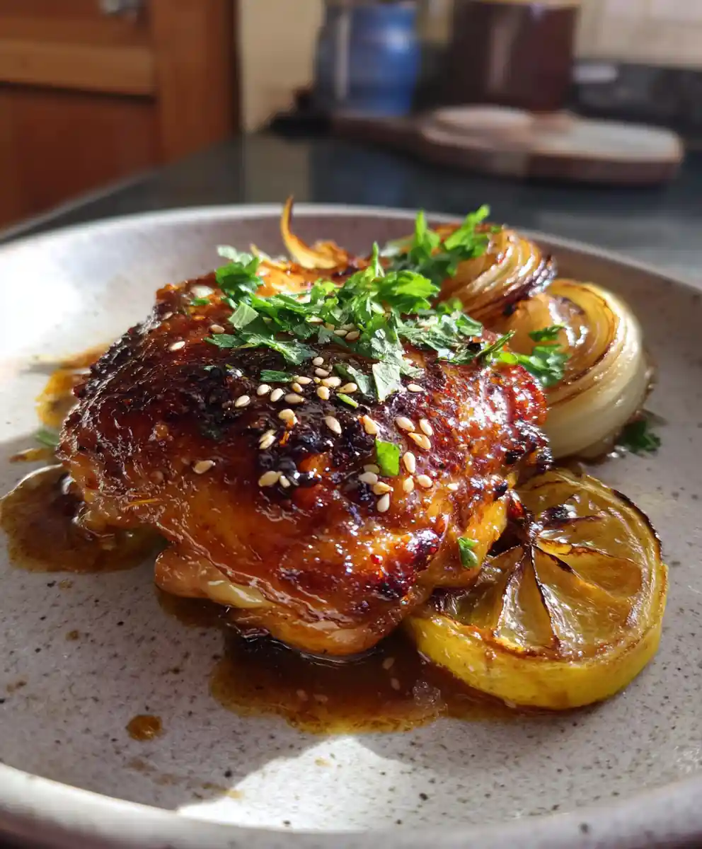 oven roasted chicken thighs recipe