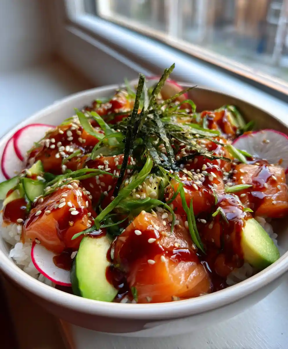 salmon sushi bowl recipe