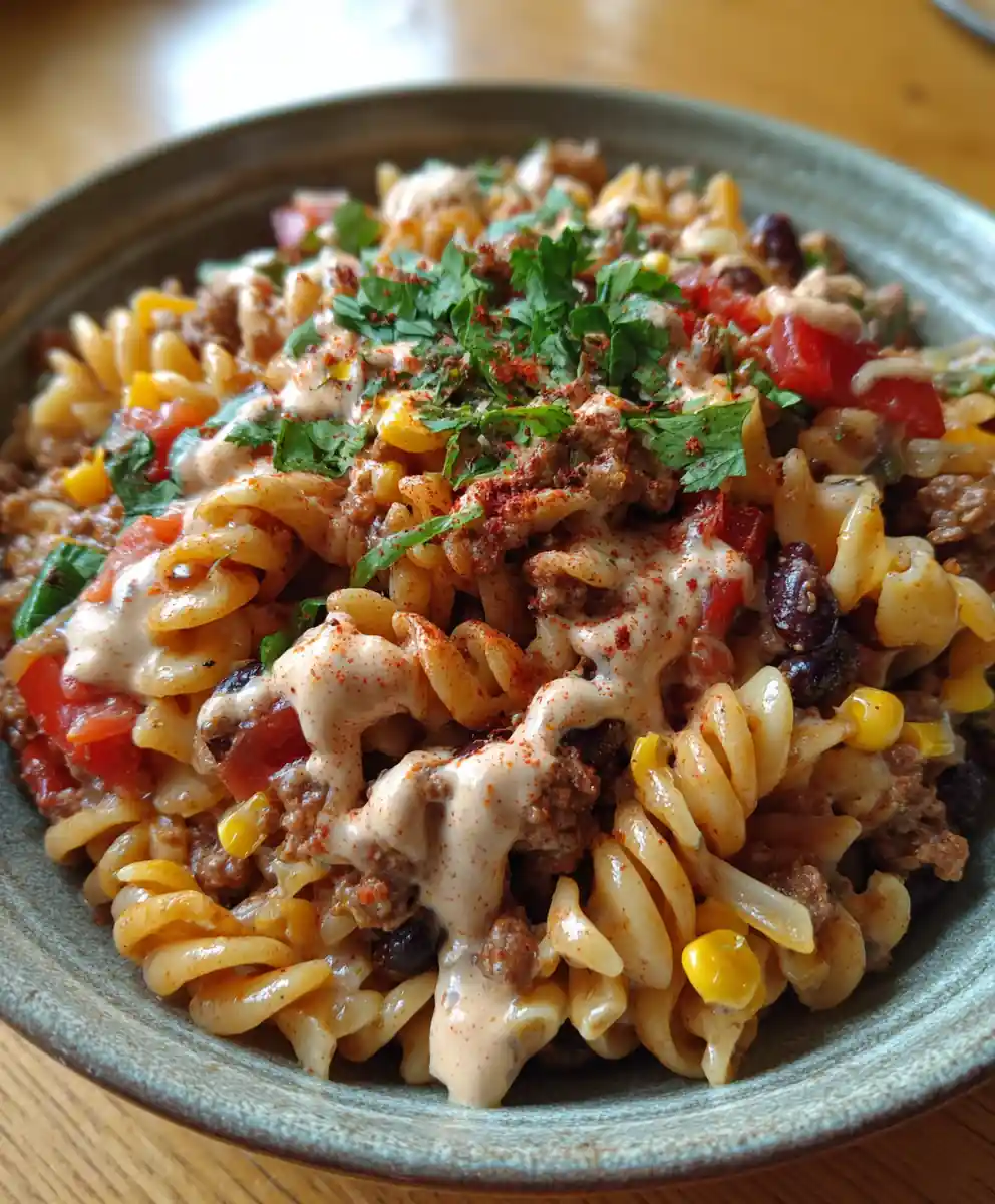 taco pasta salad recipe
