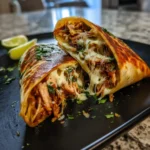 Air Fryer Hot Chicken Turkey Cheese Wraps With Jalapeno Lime Drizzle 1767791516.6967103