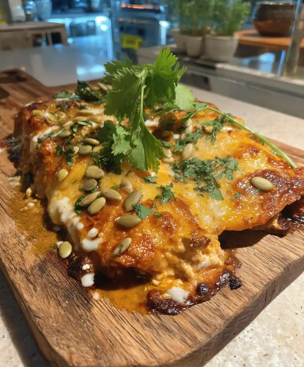 Baked Chicken Enchiladas with Smoky Chipotle Cream Cheese