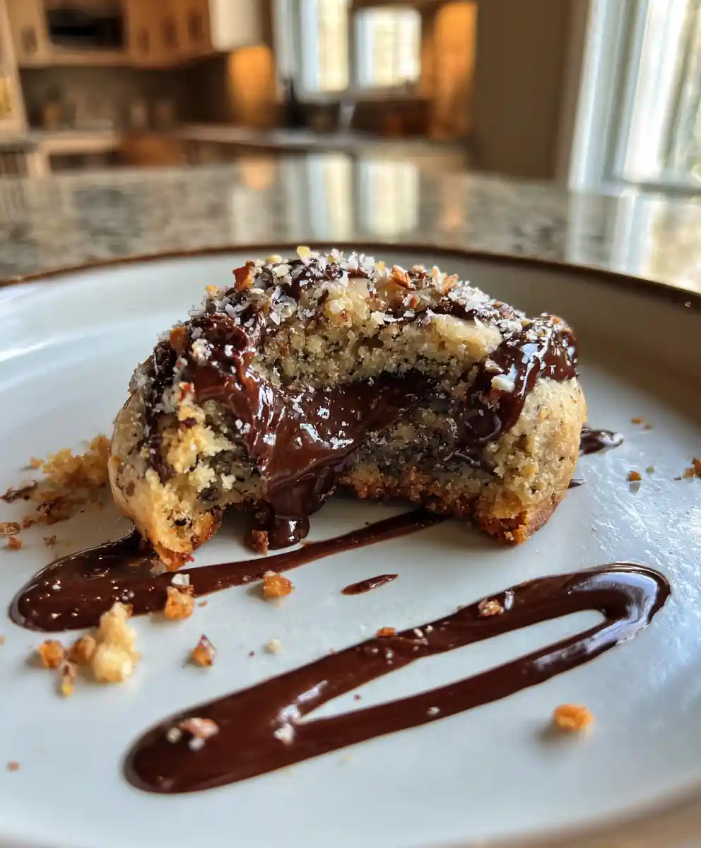 Banana Bread Cookies with Espresso Chocolate Swirl