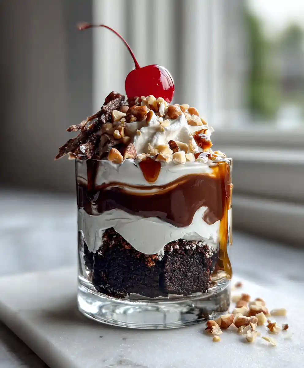 Black Forest Trifle with Salted Caramel Cherry Swirl