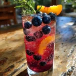 Blueberry Peach Spritzer With Rosemary Citrus Syrup 1767848444.6652021