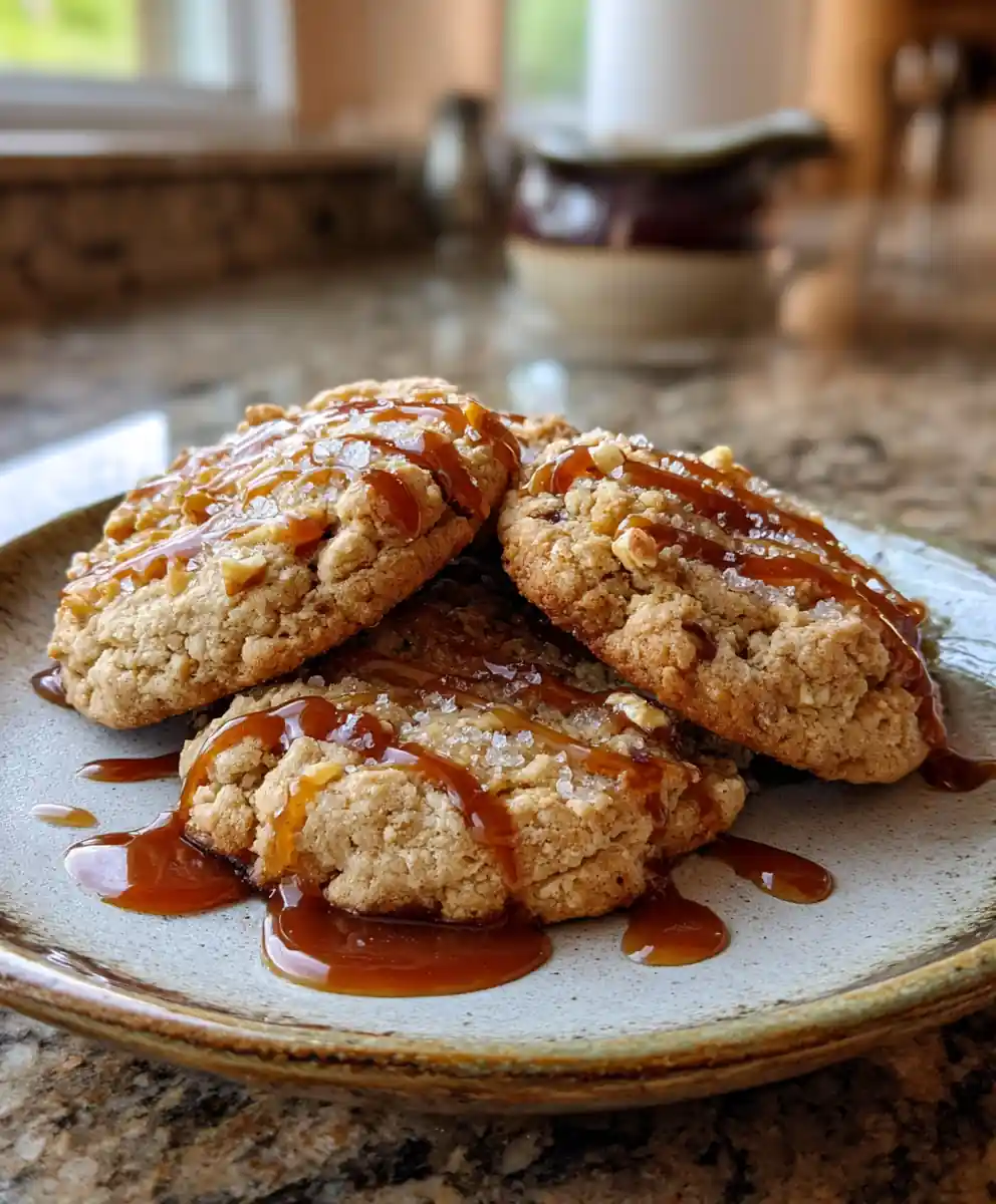 Brown Butter Caramel Apple Cookies