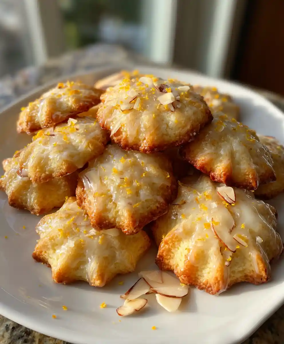 Buttery Spritz Cookies with Citrus Cardamom Glaze