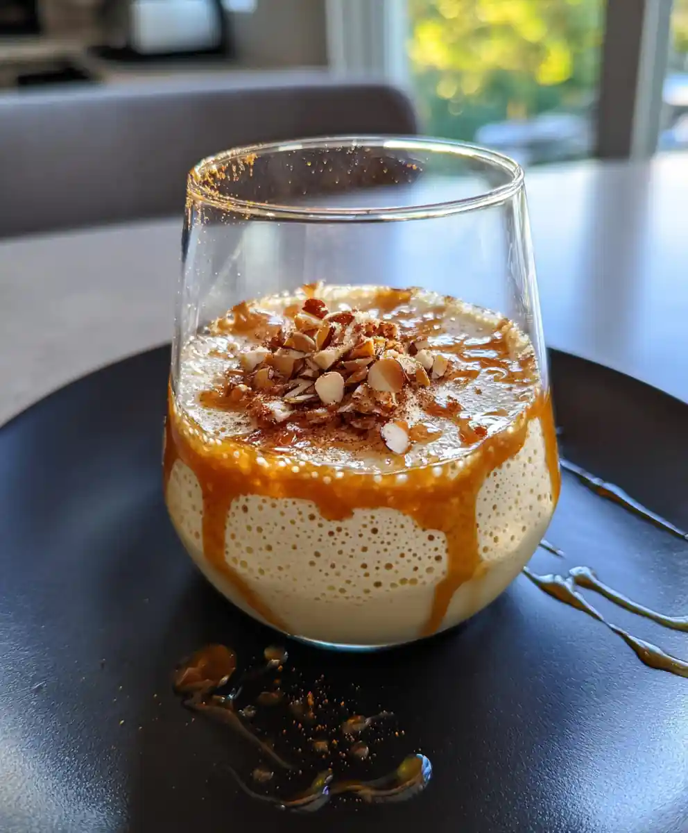 Caramel Apple Fluff with Cardamom Caramel Swirl