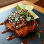 Charred Honey Lime Grilled Chicken Thighs With Chipotle Glaze And Sesame Crust 1767868743.5634089