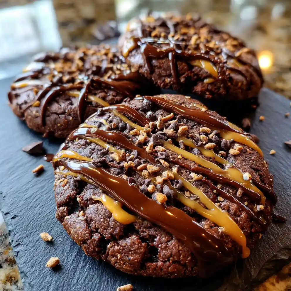 Chocolate Cheesecake Cookies With Dulce De Leche Mocha Swirl 6 Chocolate Cheesecake Cookies with Dulce de Leche Mocha Swirl