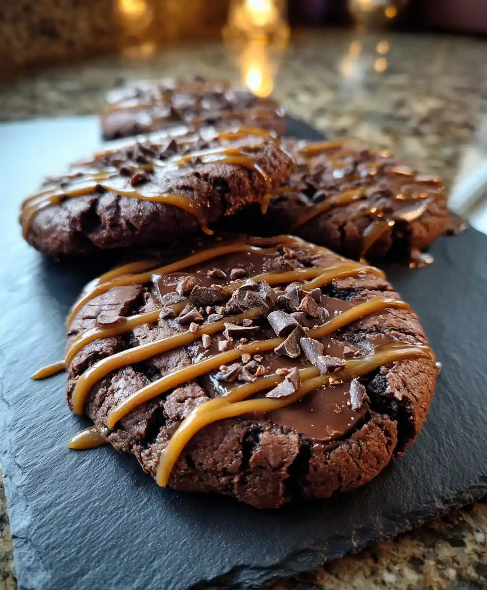 Chocolate Cheesecake Cookies With Dulce De Leche Mocha Swirl 7 Chocolate Cheesecake Cookies with Dulce de Leche Mocha Swirl
