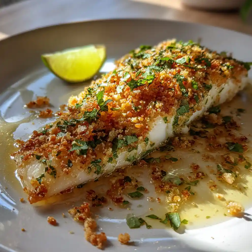 Cilantro Lime Garlic Butter Tilapia With Toasted Almond Crumble 6 Cilantro Lime Garlic Butter Tilapia with Toasted Almond Crumble