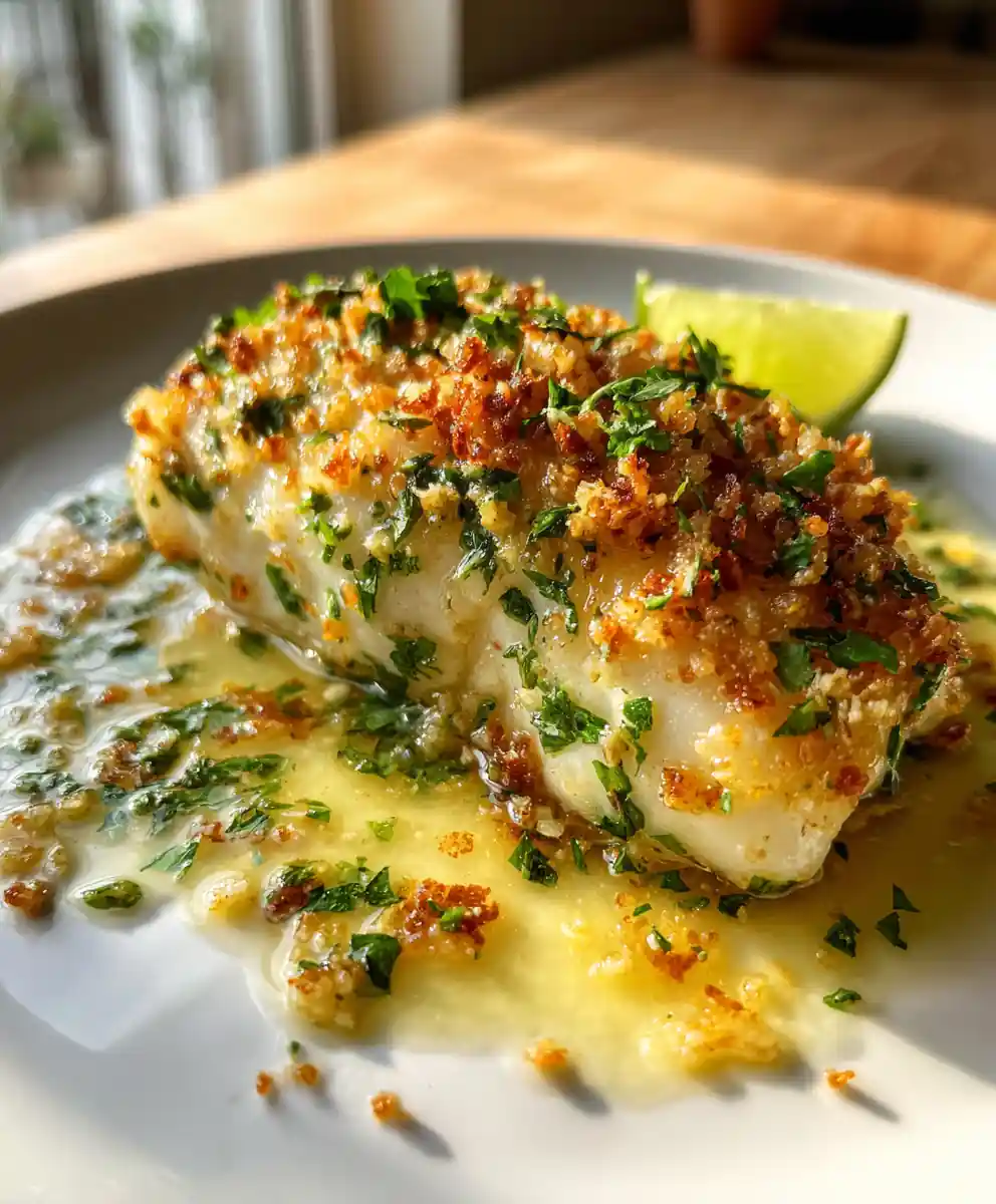 Cilantro Lime Garlic Butter Tilapia With Toasted Almond Crumble 7 Cilantro Lime Garlic Butter Tilapia with Toasted Almond Crumble