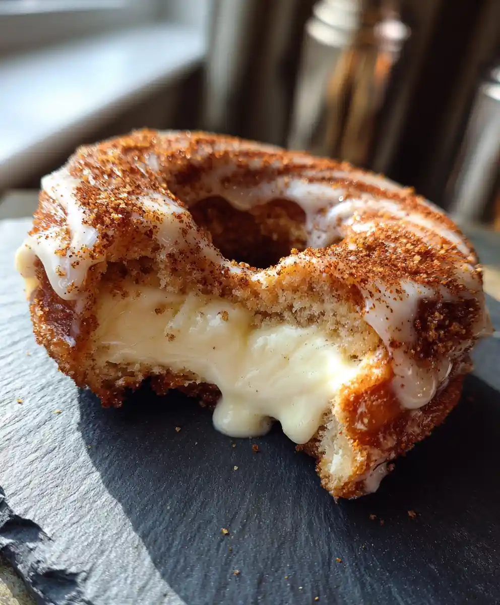 Cinnamon Swirled Churro Cheesecake Donut Cookies