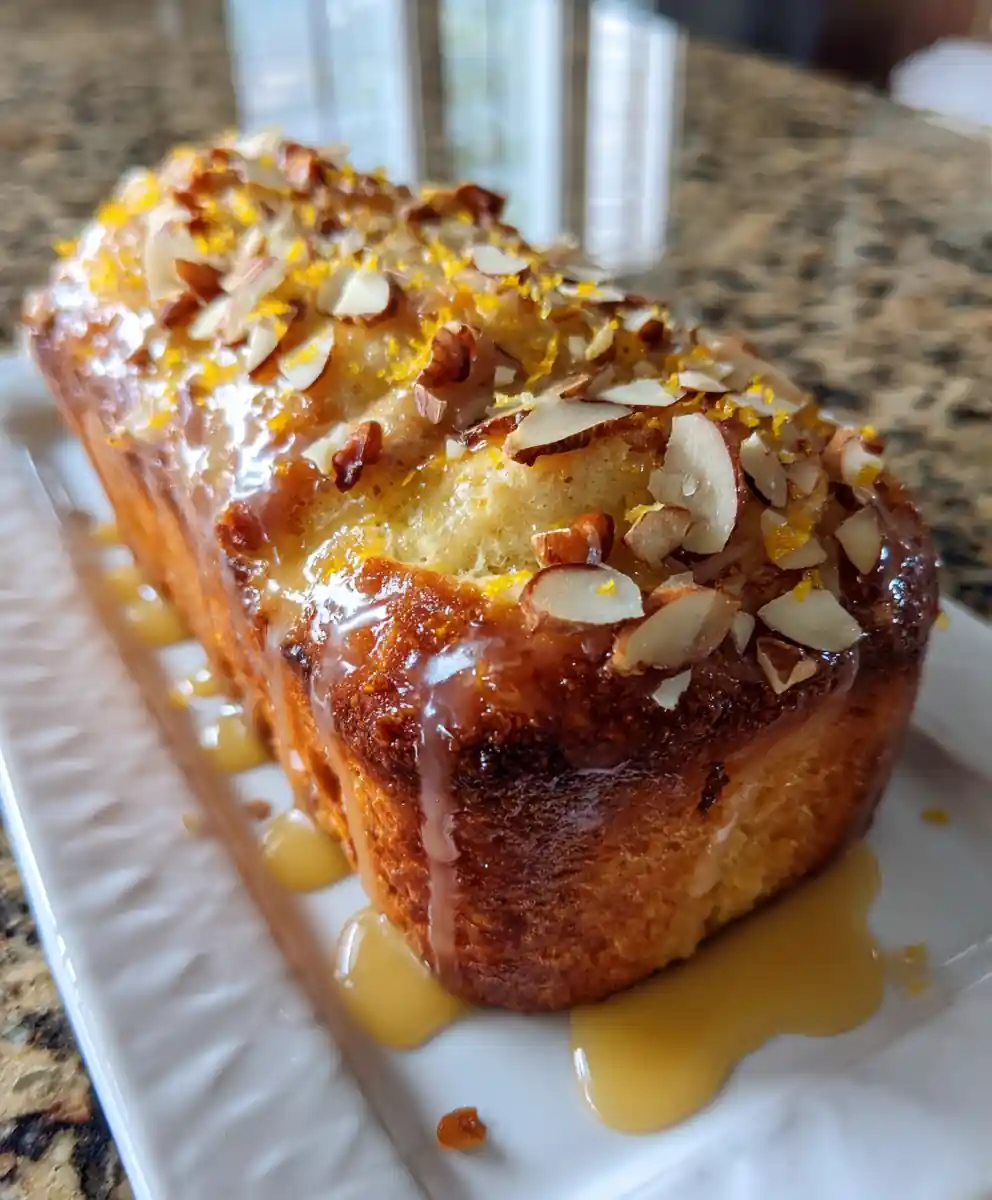 Citrus Glazed Italian Nut Roll Cookies