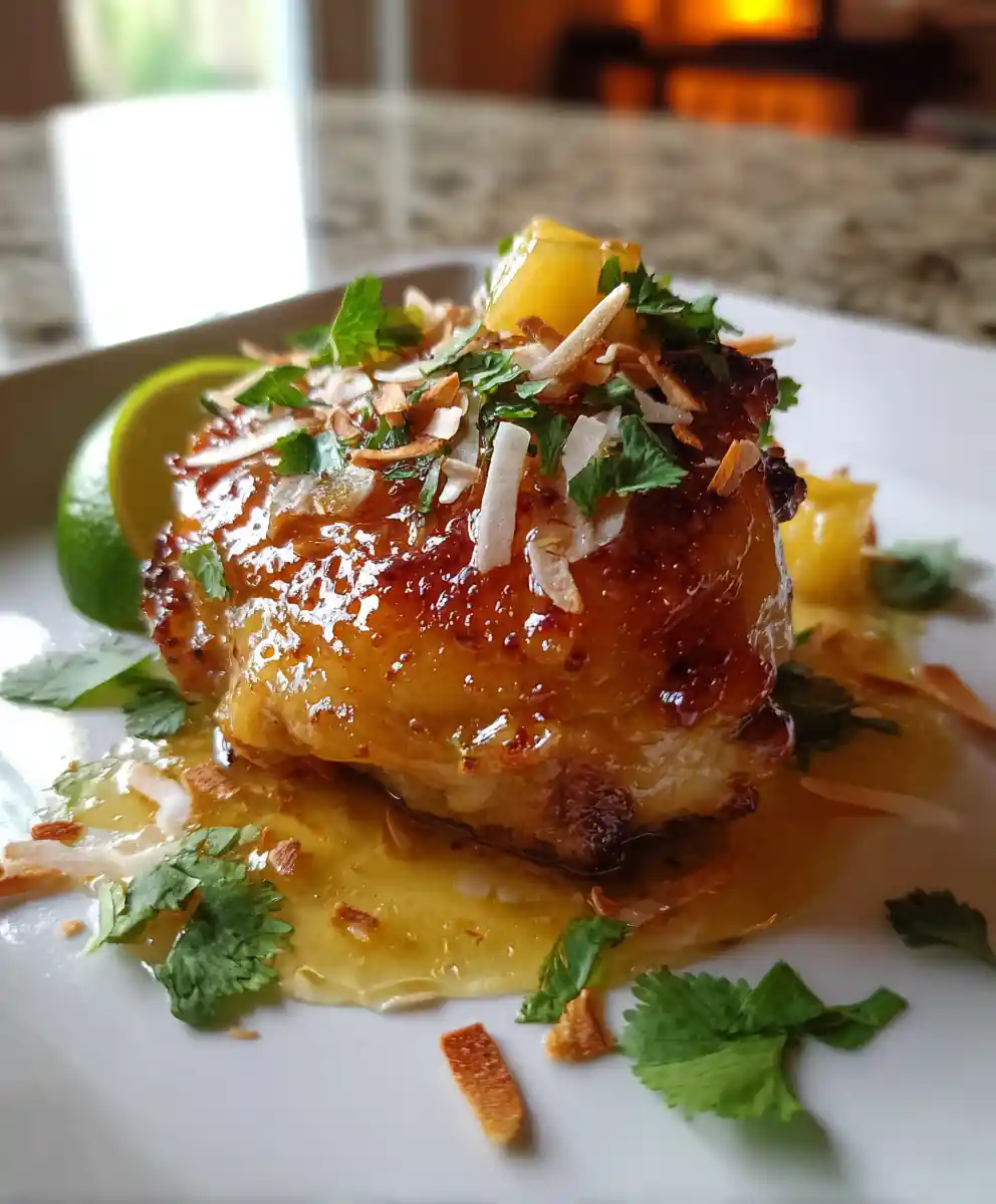 Coconut Lime Glazed Sweet Hawaiian Crockpot Chicken 7 Coconut Lime Glazed Sweet Hawaiian Crockpot Chicken