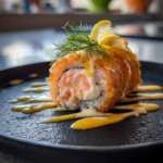 Crab Shrimp Stuffed Salmon With Citrus Saffron Glaze 1767805993.7880769