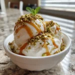 Creamy Greek Yogurt Ice Cream With Cardamom Honey Swirl And Toasted Pistachio Crumble 1767848974.1231656
