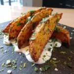Crispy Air Fried Potato Wedges With Chipotle Lime Drizzle 1767868922.776503