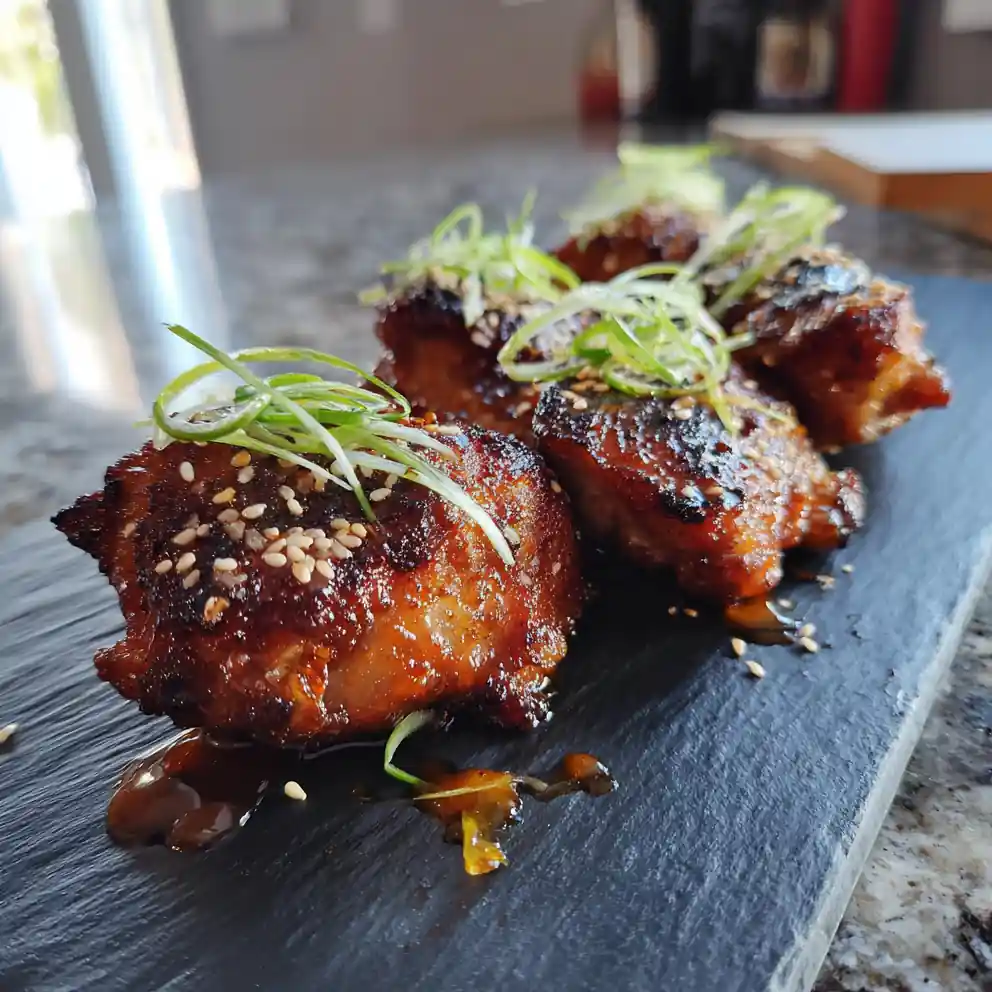Crispy Korean Soy Garlic Chicken Thighs In The Air Fryer 4 Crispy Korean Soy Garlic Chicken Thighs In The Air Fryer 1767863125.8637972