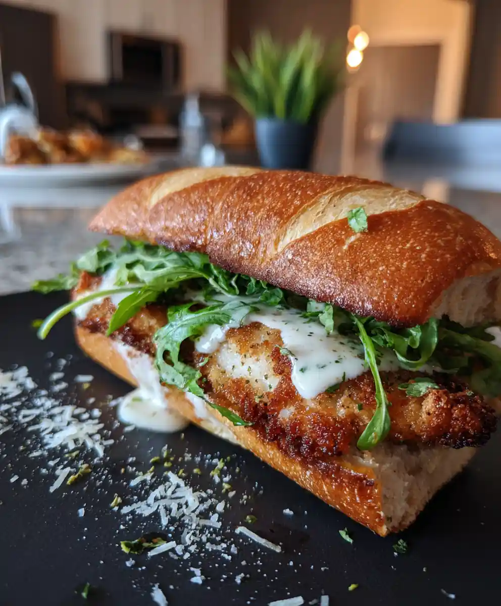 Crispy Parmesan Crusted Chicken Caesar Sandwich 7 Crispy Parmesan Crusted Chicken Caesar Sandwich