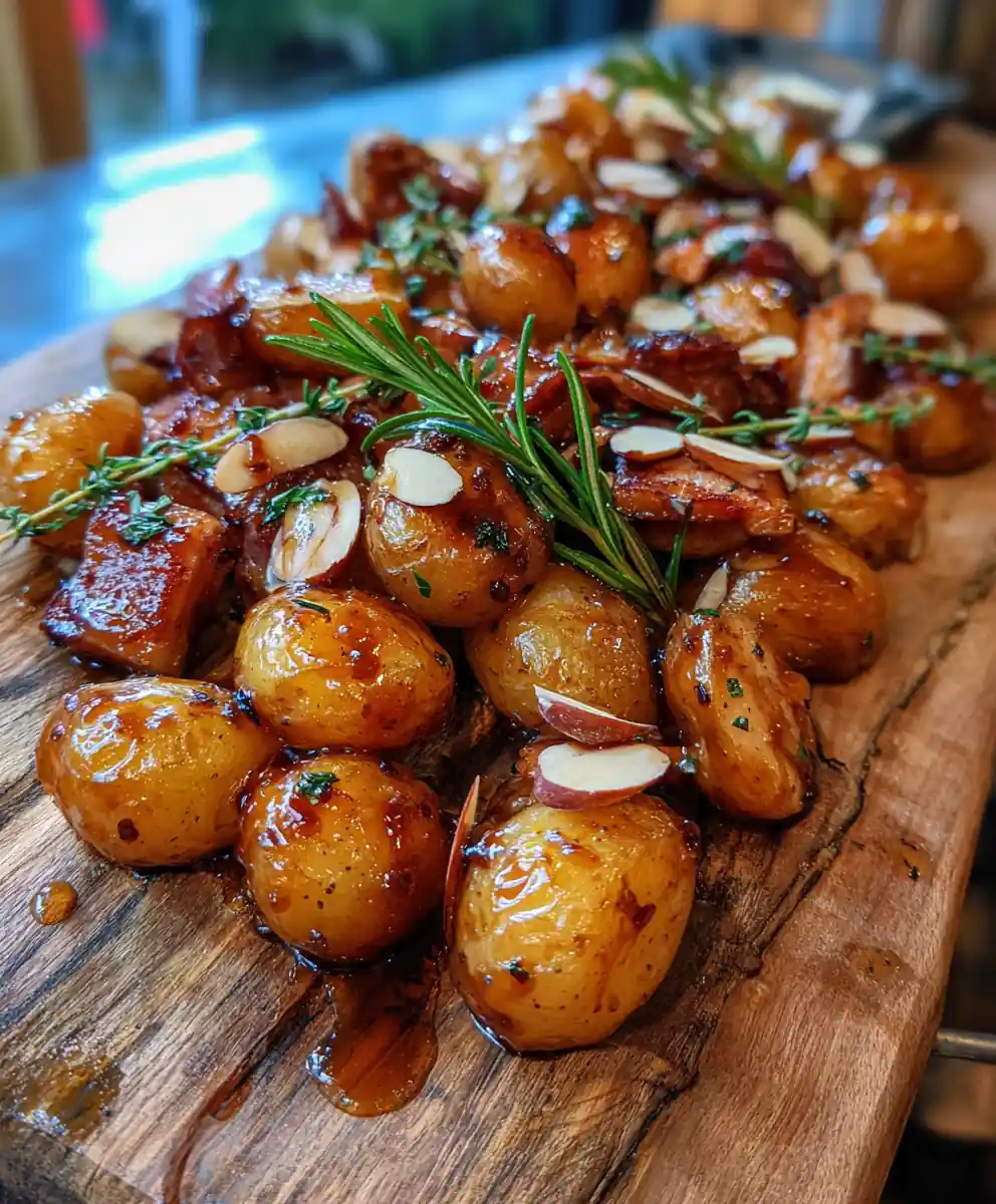Crispy Smoked Chicken with Honey Rosemary Roasted Potatoes
