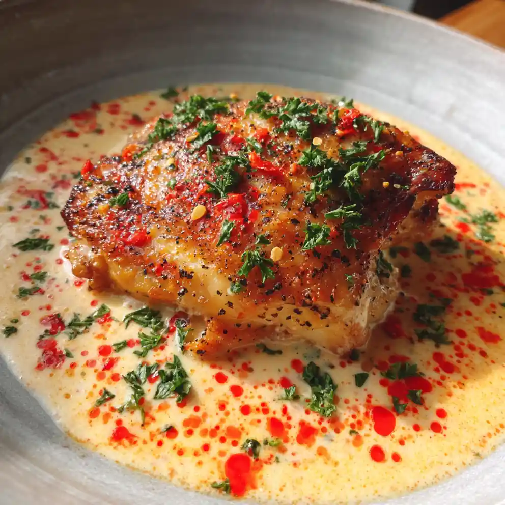 Crockpot Creamy Garlic Parmesan Chicken With Roasted Red Pepper Swirl 1767806177.011669