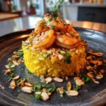 Garlic Butter Shrimp Over Turmeric Rice With Lemon Herb Butter Drizzle 5 Garlic Butter Shrimp Over Turmeric Rice With Lemon Herb Butter Drizzle 1767838061.1322556