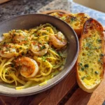 Golden Saffron Shrimp Scampi Bowls With Crispy Garlic Bread 8 Golden Saffron Shrimp Scampi Bowls With Crispy Garlic Bread 1767798328.4312868