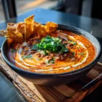 Ground Beef Enchilada Soup With Roasted Red Pepper Cream Swirl 8 Ground Beef Enchilada Soup With Roasted Red Pepper Cream Swirl 1767840098.2792175