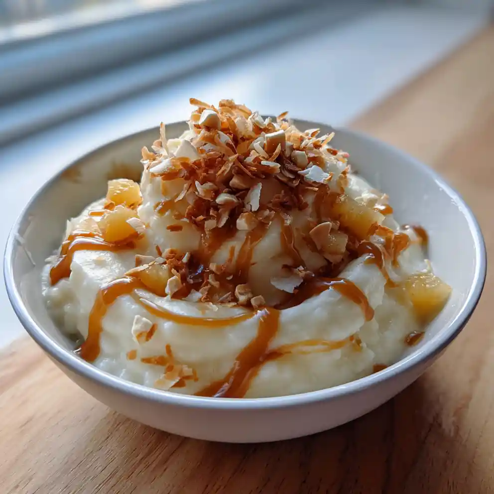Hawaiian Rice Pudding With Ginger Pineapple Caramel Swirl 1767854975.909336