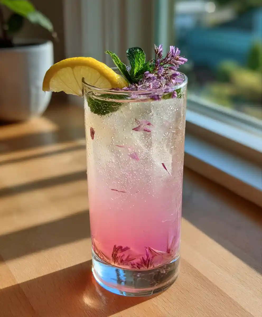 Hibiscus Swirled Lavender Lemonade