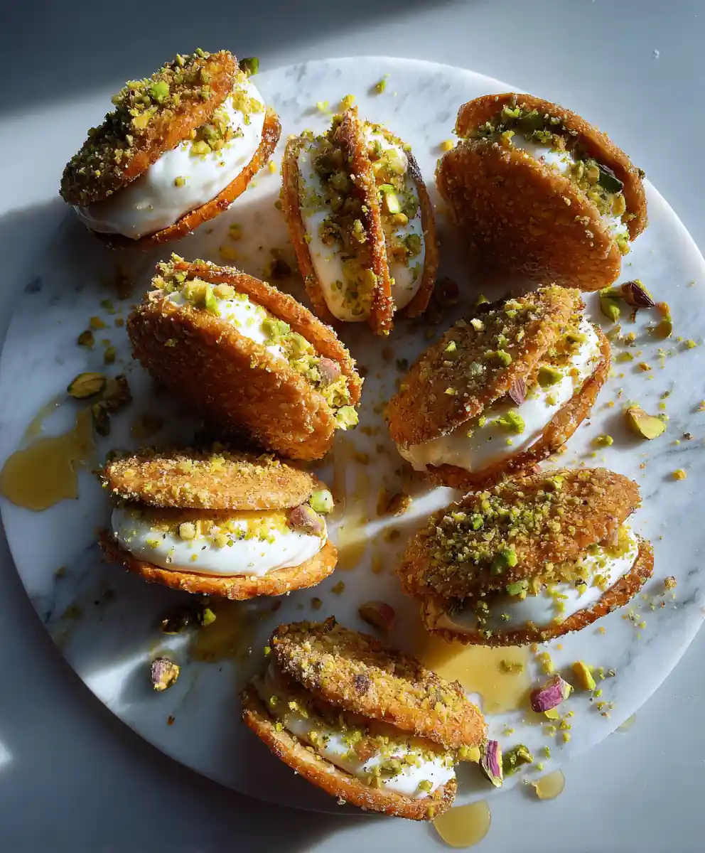 Honey Rose Baklava Cream Sandwich Cookies