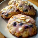 Lemon Blueberry Glazed Cookies With Toasted Almond Crunch 1767815451.2008266
