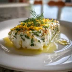 Lemon Butter Baked Cod With Herb Yogurt Swirl 1767821013.3693604