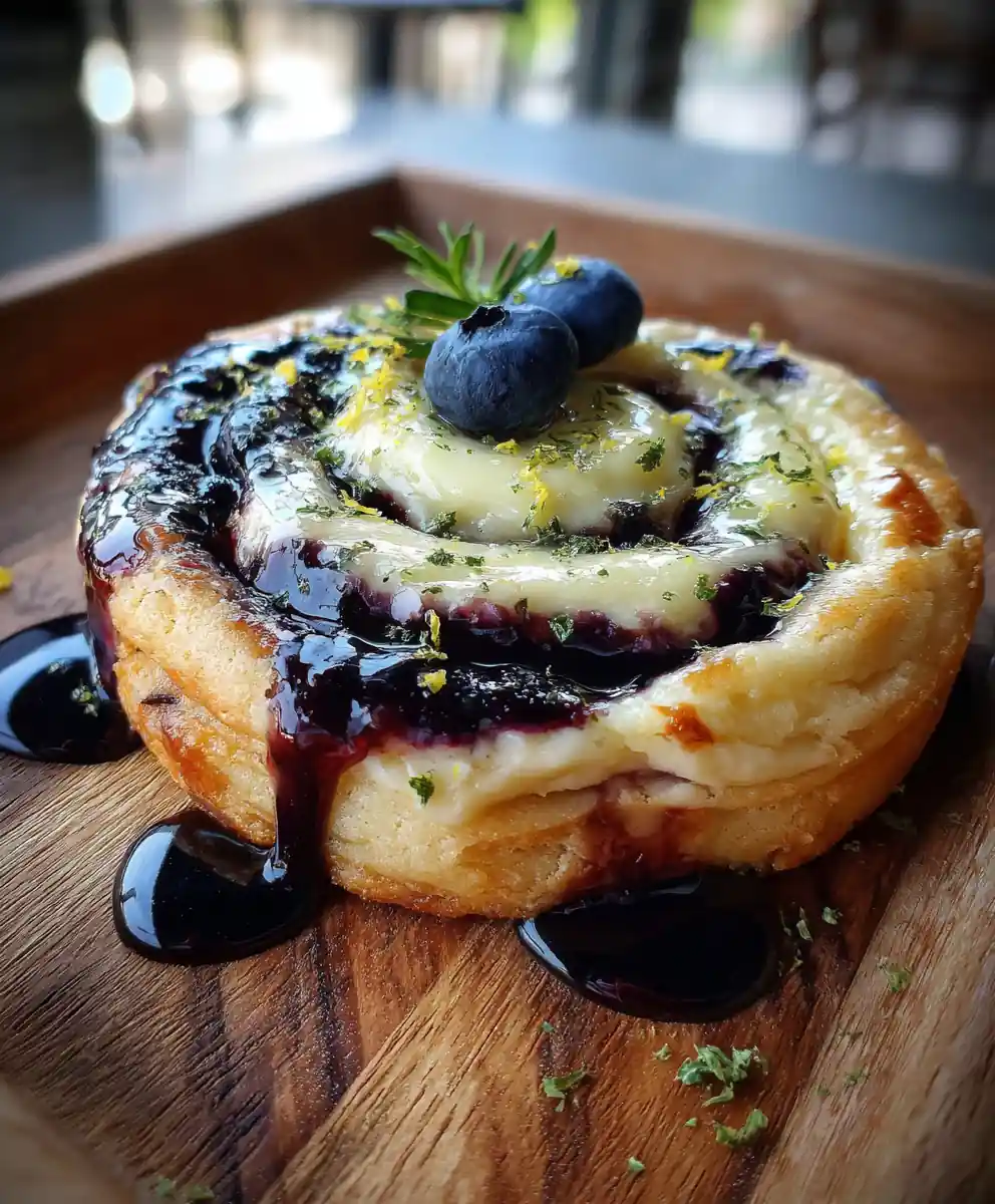 Lemon Zest Swirled Blueberry Cheesecake Cookies