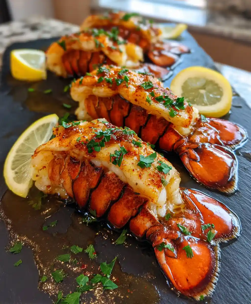 Lobster Tails with Smoky Cowboy Butter