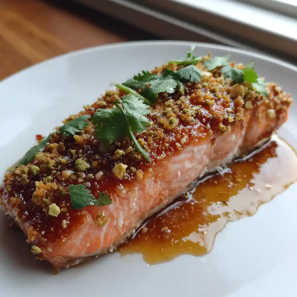 Maple Glazed Salmon With Pistachio Crunch 1767827204.231301