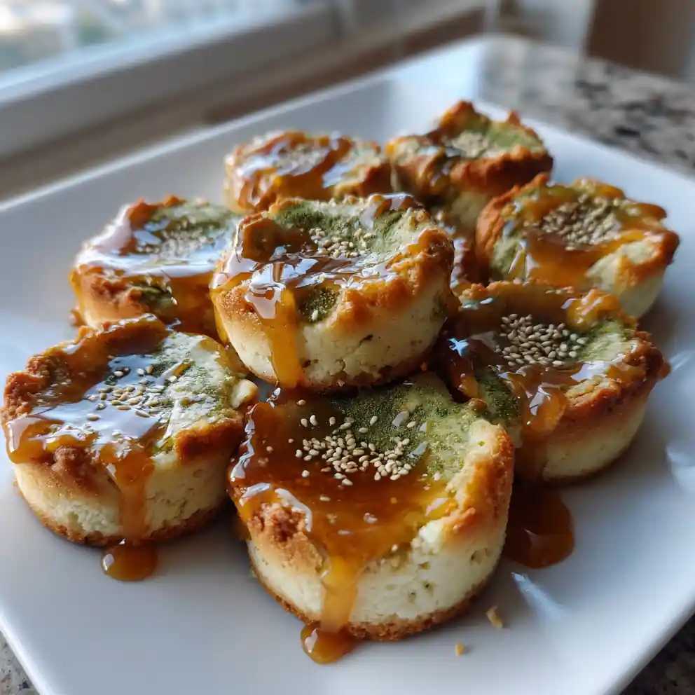 Matcha Swirled Salted Caramel Cheesecake Cookies 6 Matcha Swirled Salted Caramel Cheesecake Cookies