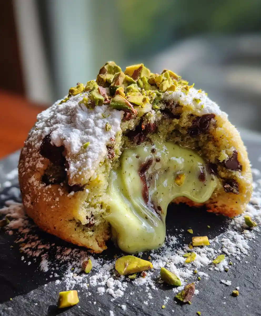 Mint Chocolate Chip Snowball Cookies With Pistachio Buttercream Swirl 7 Mint Chocolate Chip Snowball Cookies with Pistachio Buttercream Swirl