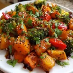 Miso Sesame Glazed Garlic Herb Roasted Veggies 1767839695.9323716