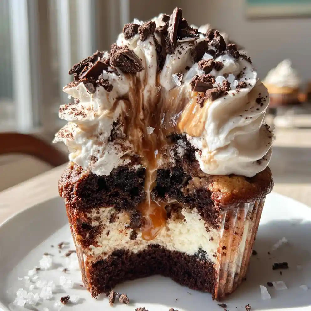 Monster Cookie Dough Cupcakes With Salted Caramel Swirl 4 Monster Cookie Dough Cupcakes With Salted Caramel Swirl 1767842807.4370403