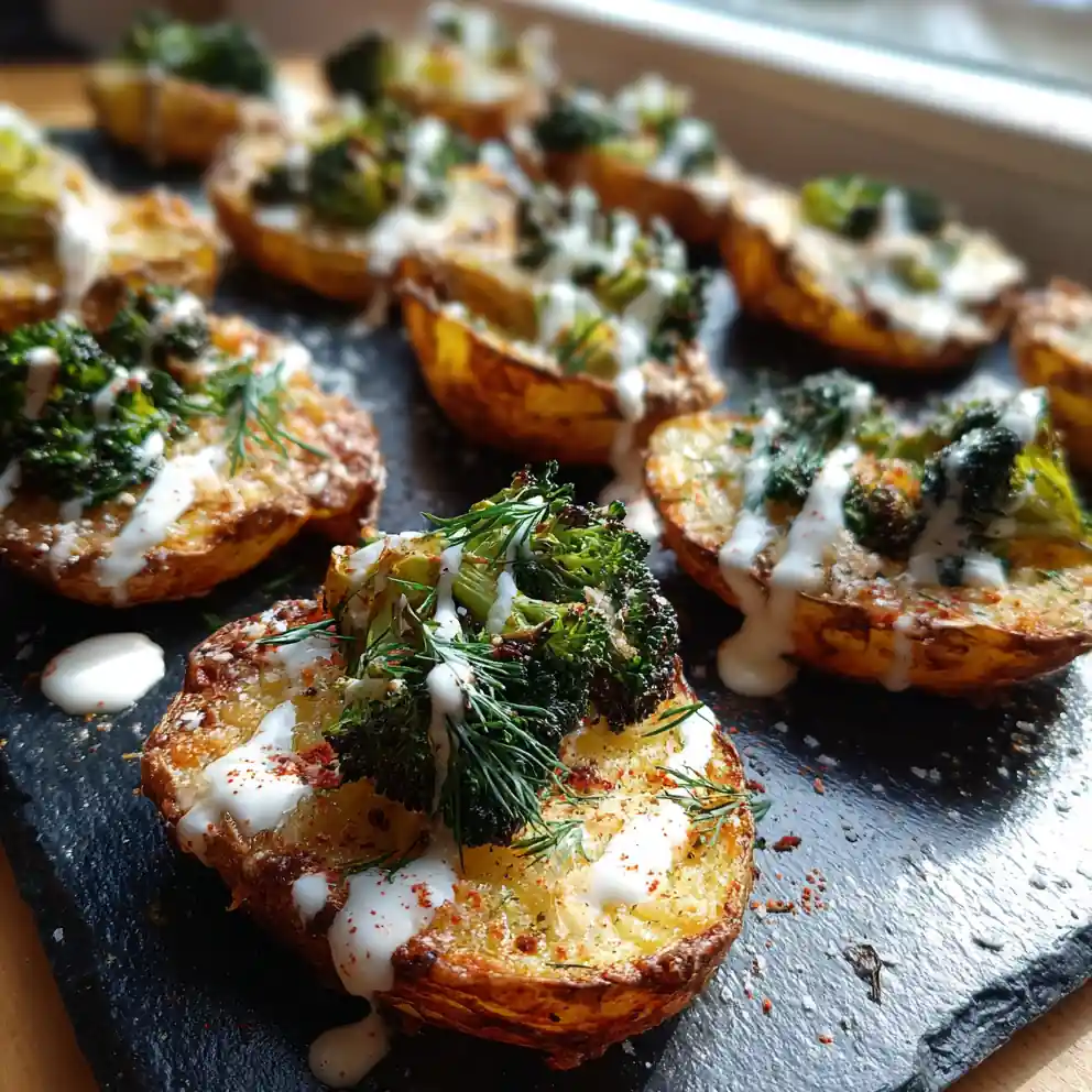 Roasted Parmesan Potatoes & Broccoli With Lemon Garlic Yogurt Drizzle 4 Roasted Parmesan Potatoes Broccoli With Lemon Garlic Yogurt Drizzle 1767843631.7097952