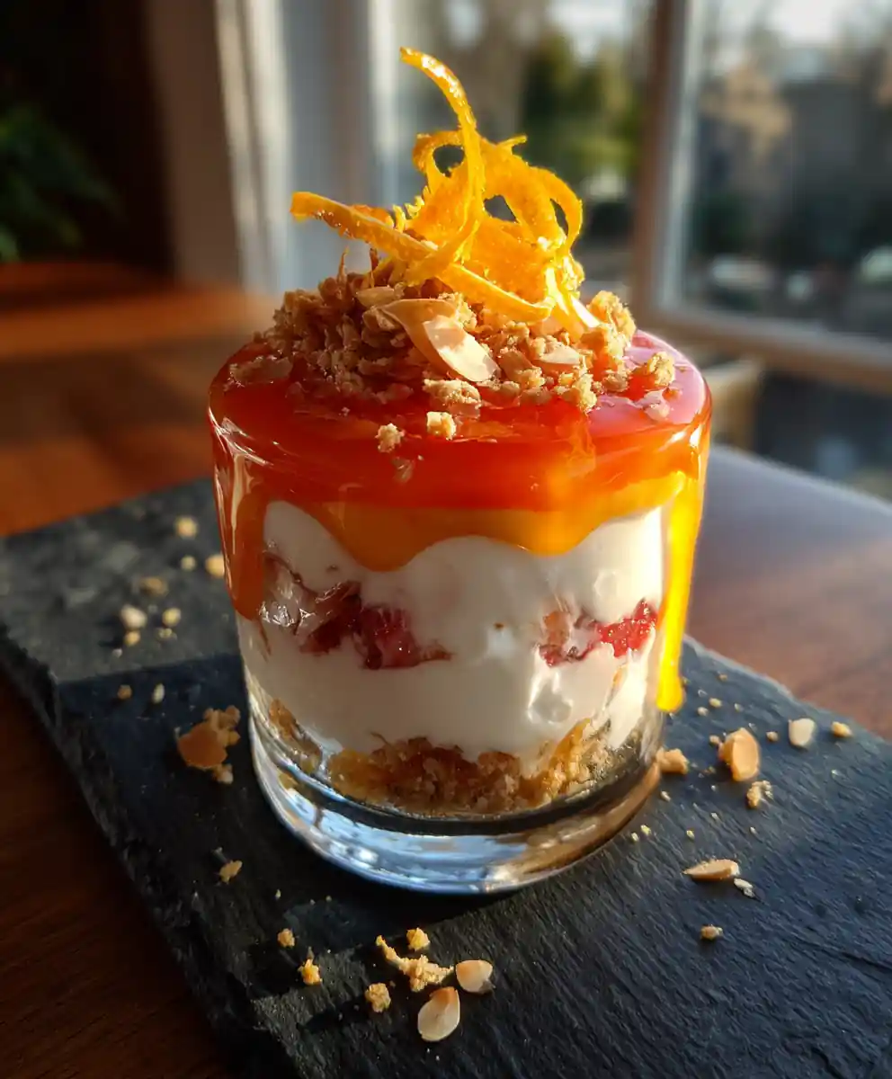 Rose Cardamom Rhubarb Fluff with Citrus Glaze