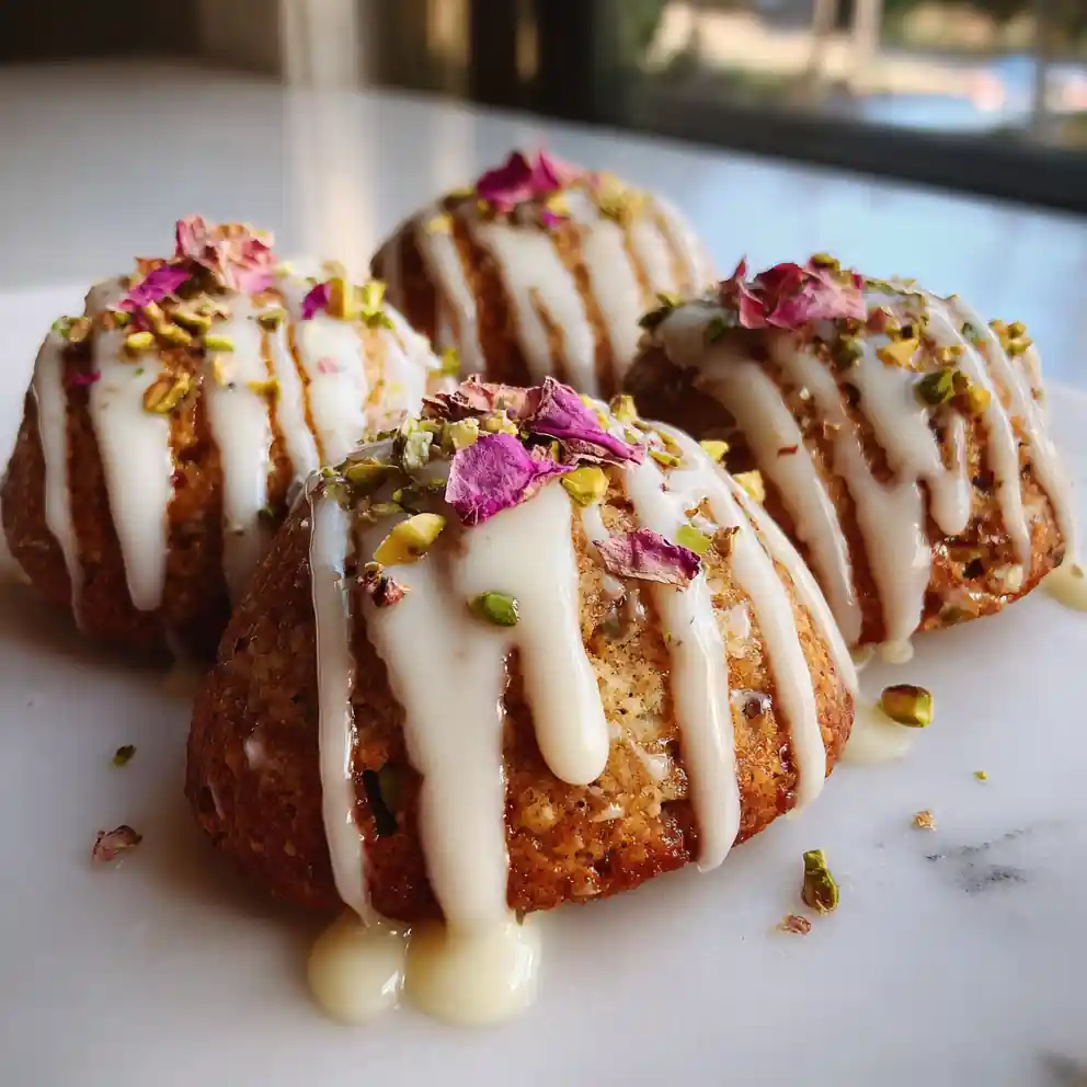 Rose Infused Pistachio Wedding Cookies With White Chocolate Drizzle 6 Rose Infused Pistachio Wedding Cookies with White Chocolate Drizzle