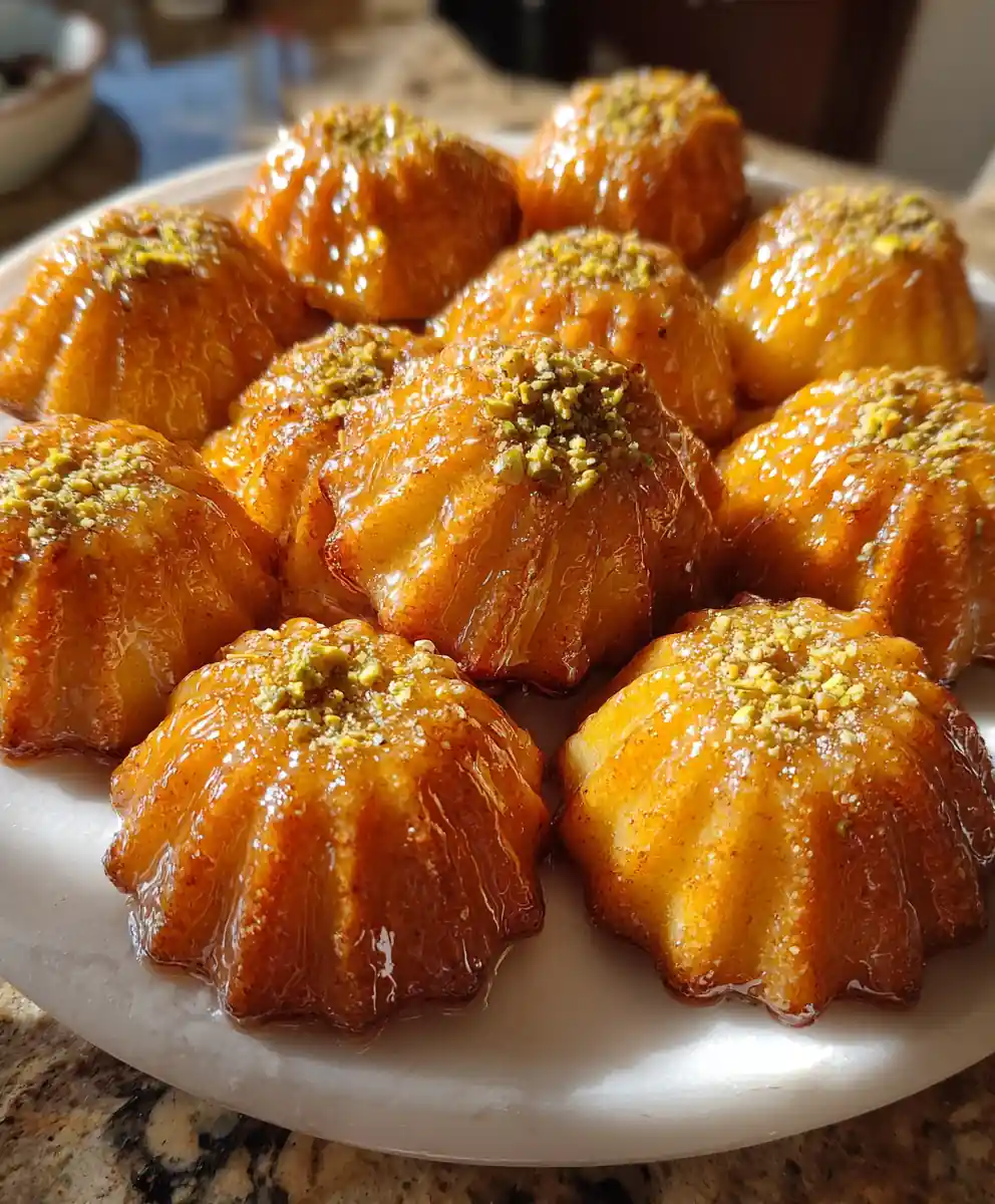 Rose scented Maamoul date cookies with orange glaze